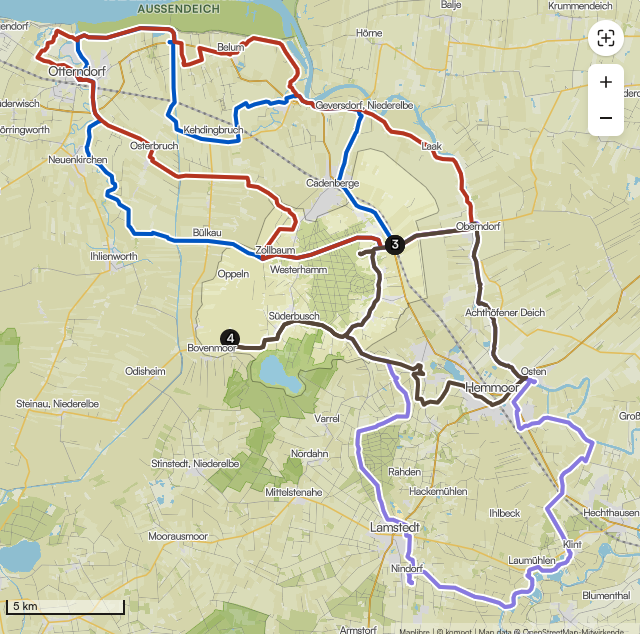 Fahrrad fahren Wingst - Blaue Hytte - Ferienhaus Wingst